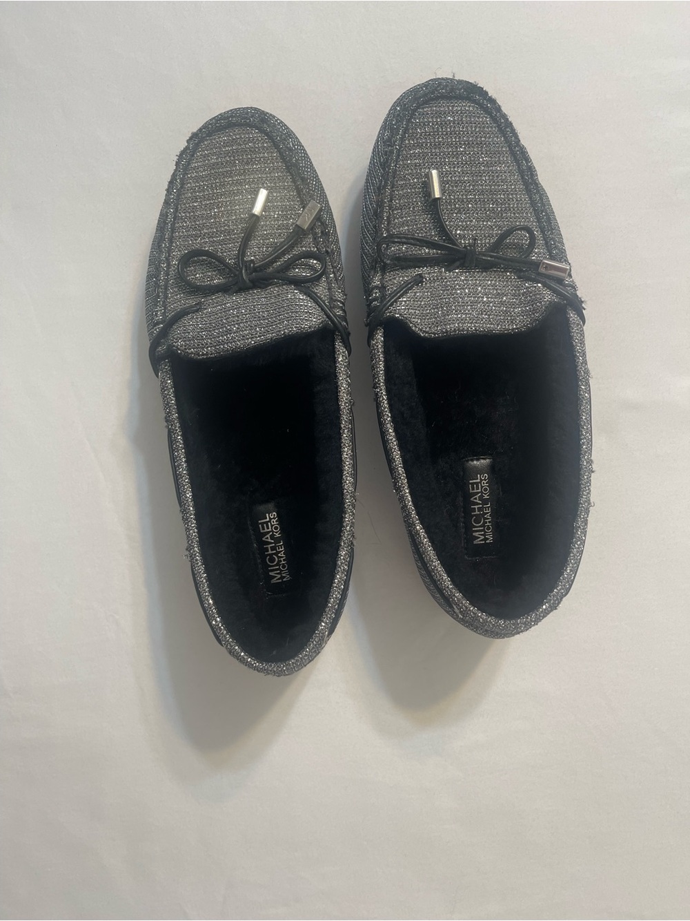 Michael Kors Woman’s Black Slip-On Loafers with Bow - Picture 2 of 7
